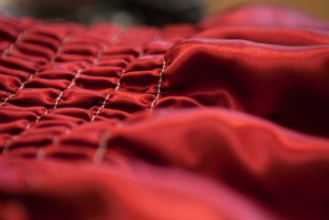 Burgundy interior