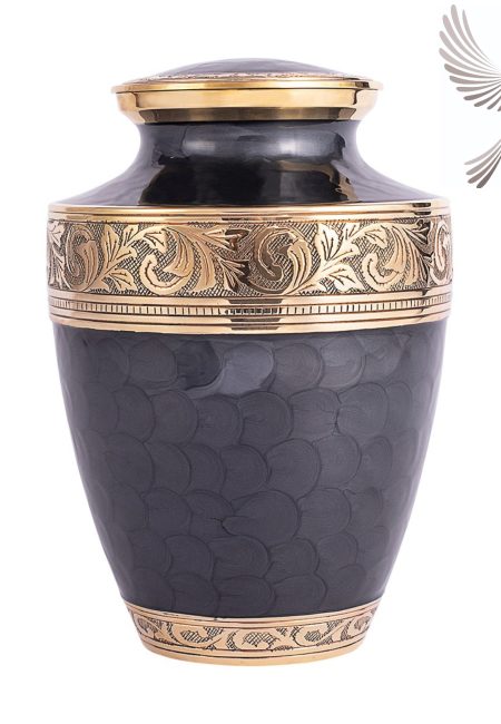 Grey Serenity Brass Urn